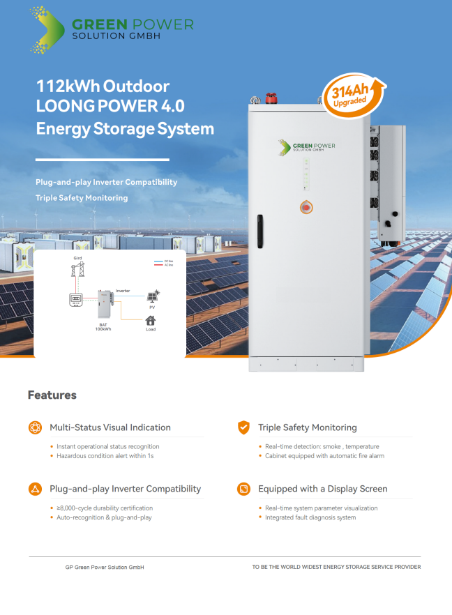 Green Power Loong Power 4.0 – 112kWh Outdoor Energiespeicher (LiFePO4, IP54)