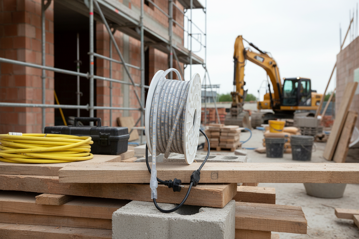 Professioneller LED-Lichtstreifen für Baustellen & Arbeitsbereiche – IP65, 4000K